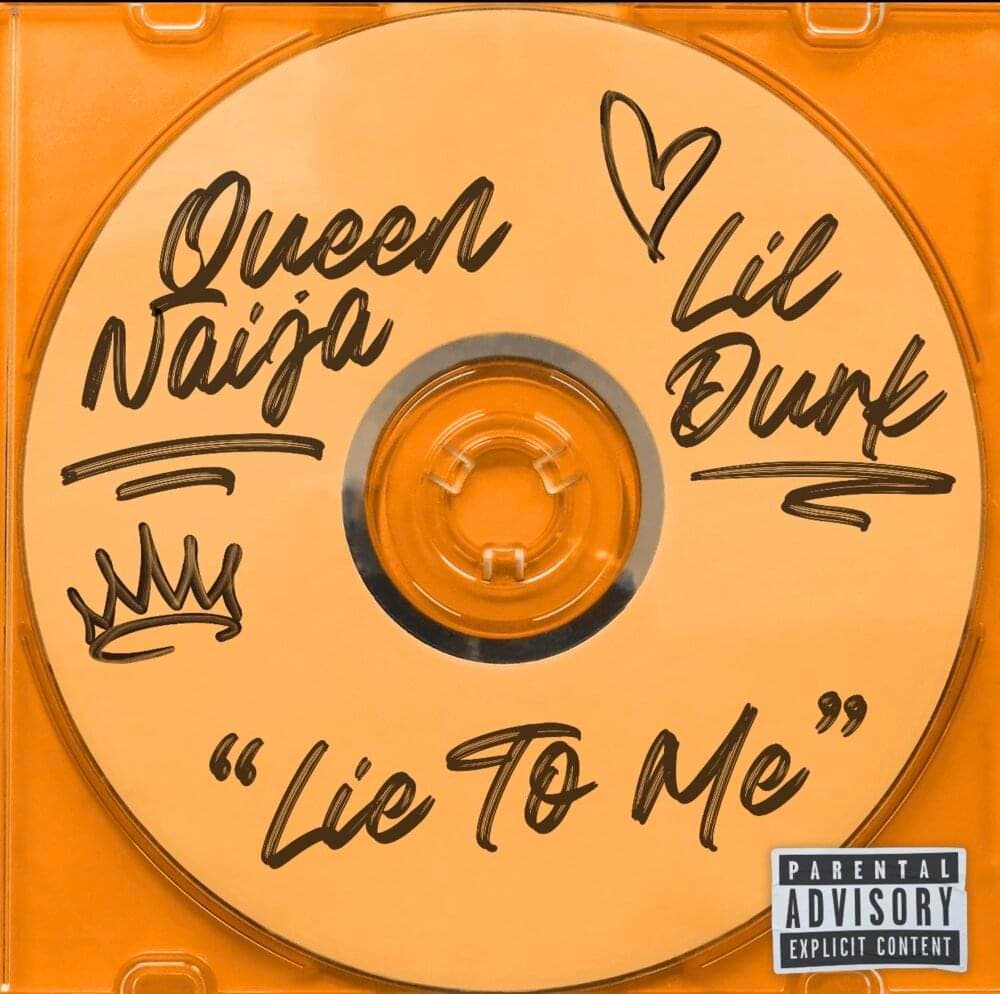 Album cover art for "Lie to Me" by Queen Naija & Lil Durk