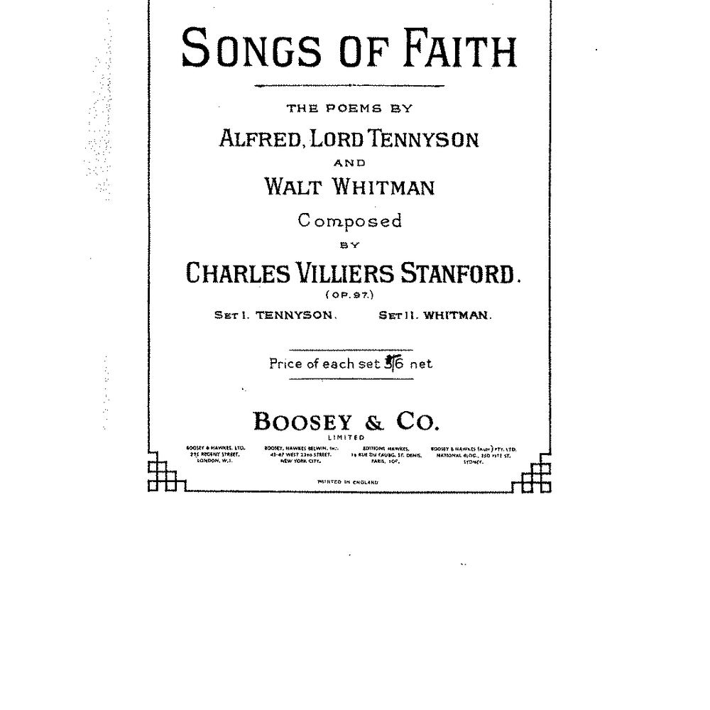Songs of Faith, Op. 97