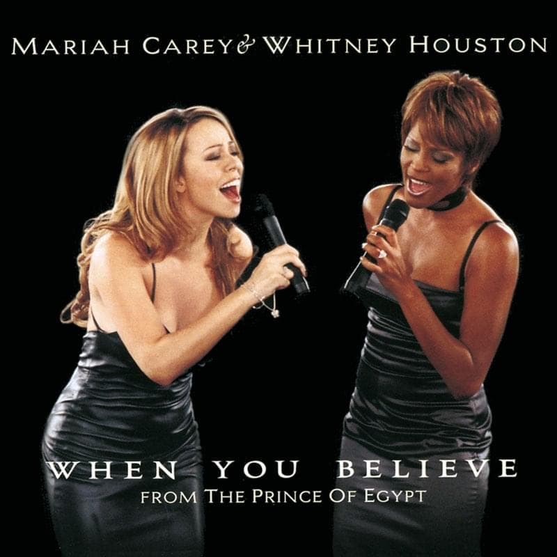 Album cover art for "When You Believe" by Whitney Houston