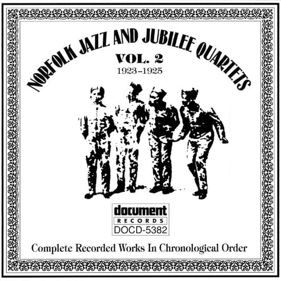 Norfolk Jazz And Jubilee Quartets: Complete Recorded Works In Chronological Order Vol. 2 (1923-1925)