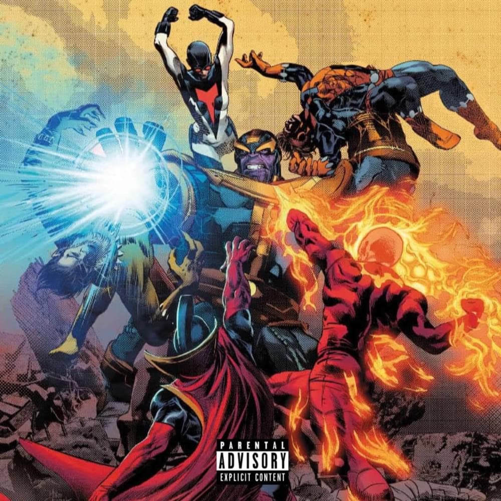Album cover art for "Thanos (Blow It)" by Lil Nas X