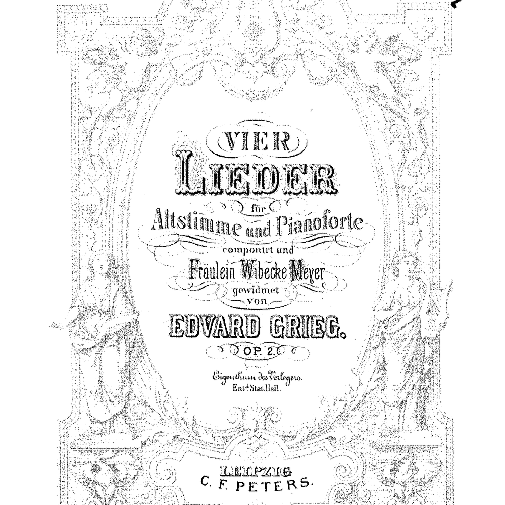 Vier Lieder, Op. 2