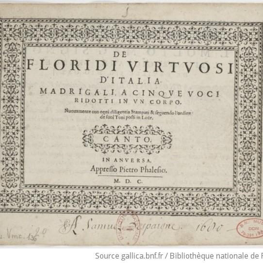 De floridi virtuosi d’Italia