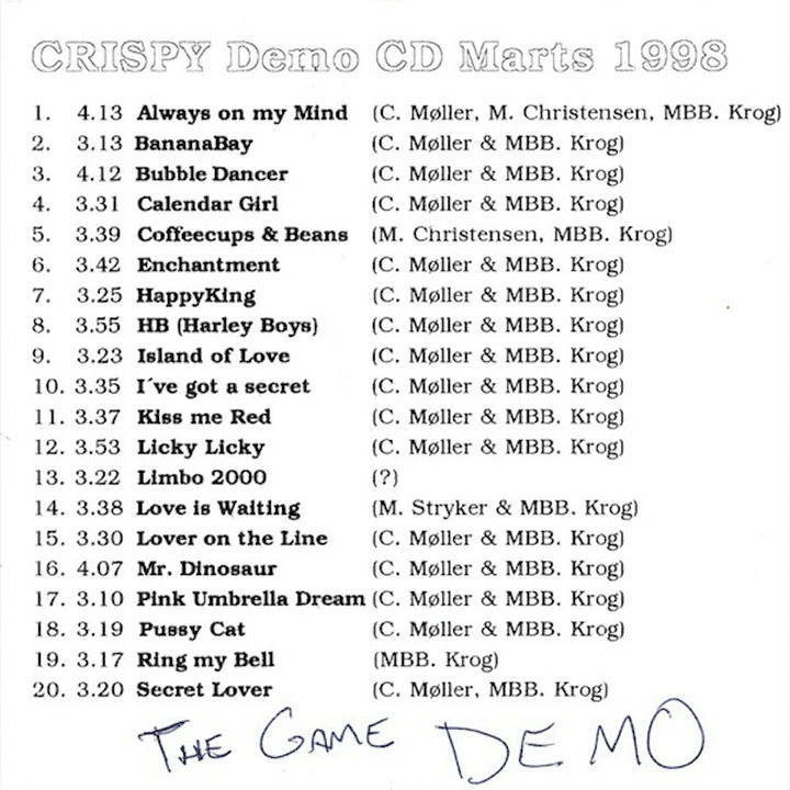 Crispy Demo CD Marts 1998 (The Game Demo)