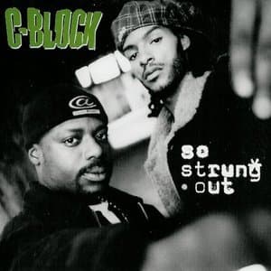 Album cover art for "So Strung Out" by C-Block & Raquel Gomez
