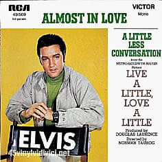 Album cover art for "A Little Less Conversation" by Elvis Presley