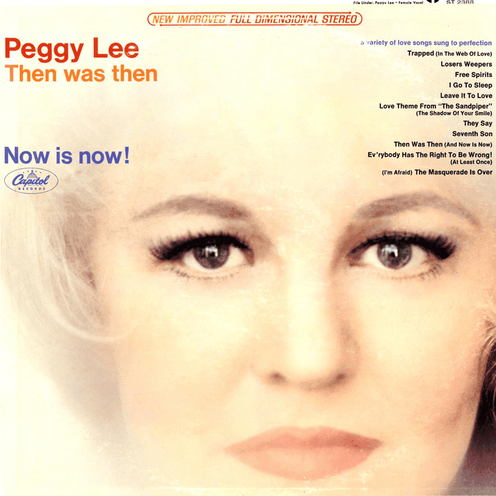 Album cover art for "They Say" by Peggy Lee
