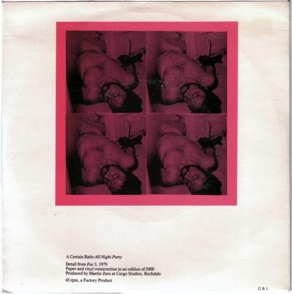 Album cover art for "All Night Party" by A Certain Ratio