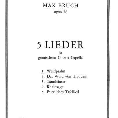 5 Lieder, Op. 38