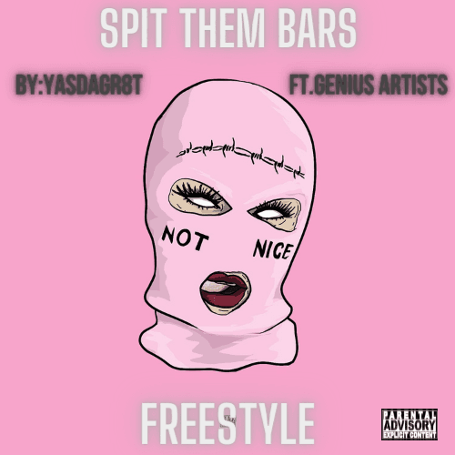 Album cover art for "Spit Them Bars Freestyle" by Y.D.G {YasDaGr8t} & KING_Garrett & ​nigel naïve & X34 & Lavender Moon & Broken Chains & ONLY_DRIFT_KING & Dmvmisfit & MUN Zay & Queen Isabelle & L4Na & Unknown acc & ​xPainWarriorx