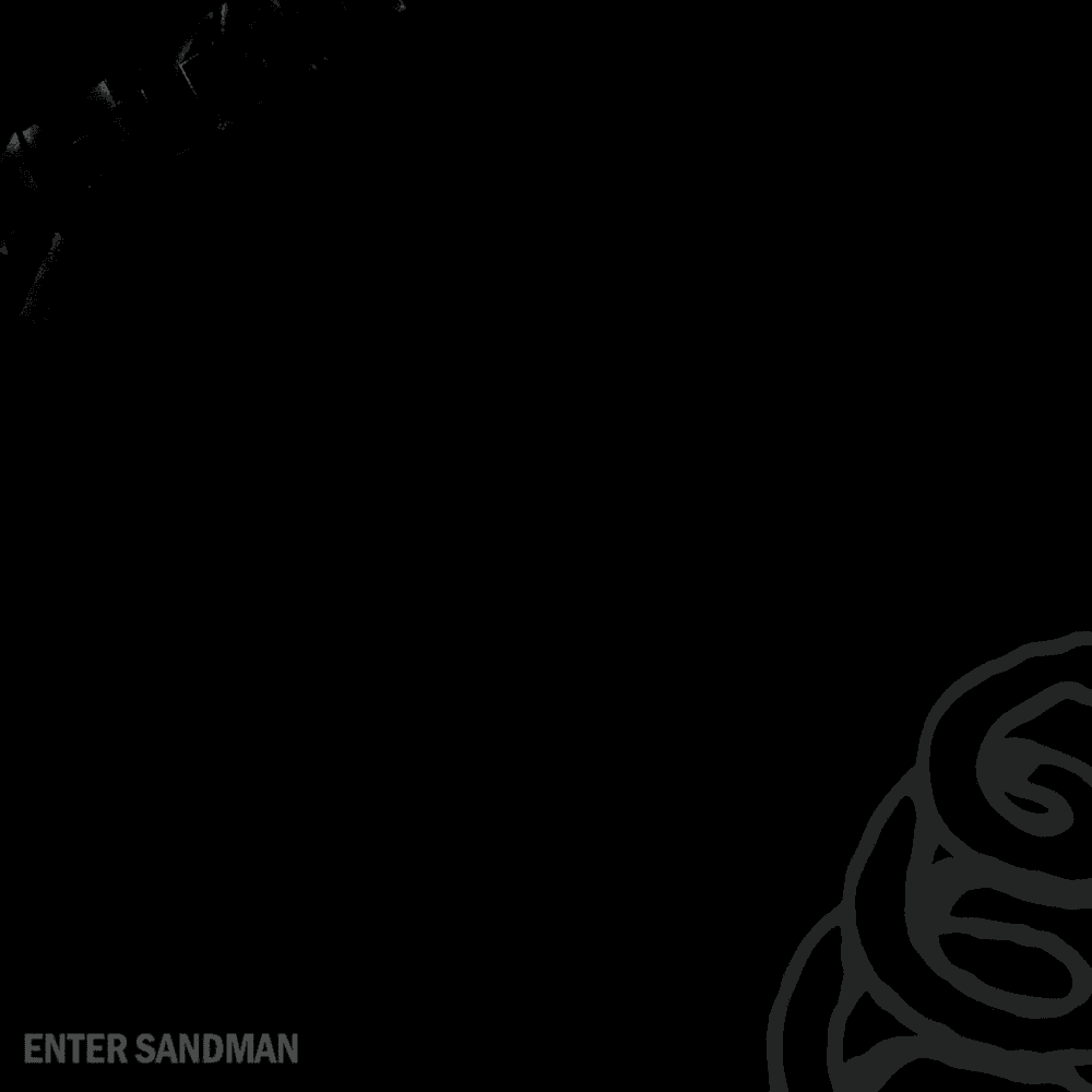 Album cover art for "Enter Sandman" by Metallica