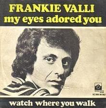 Album cover art for "My Eyes Adored You" by Frankie Valli