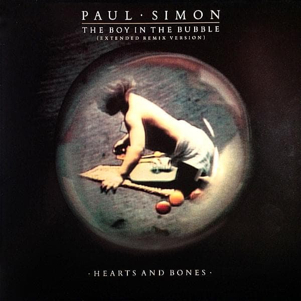 Album cover art for "The Boy in the Bubble" by Paul Simon