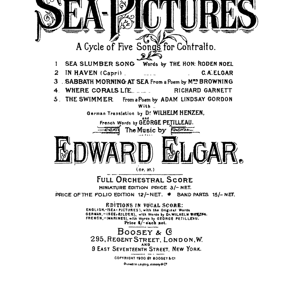 Sea Pictures, Op. 37