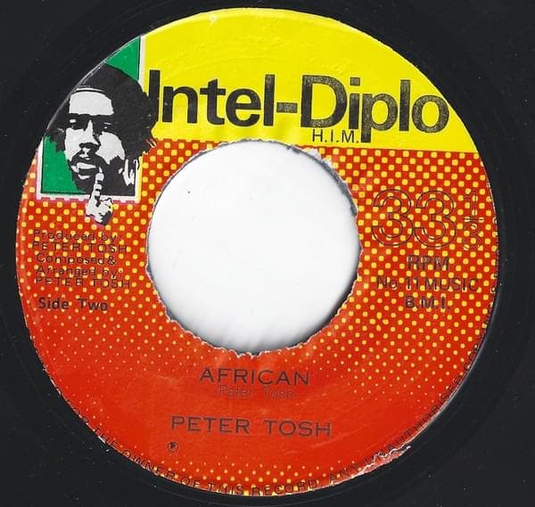 Album cover art for "African" by Peter Tosh