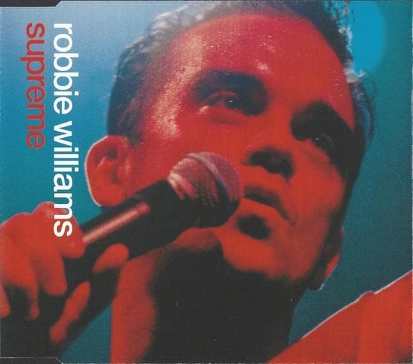 Album cover art for "Supreme" by Robbie Williams