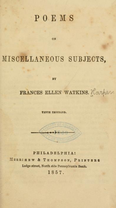 Poems on Miscellaneous Subjects