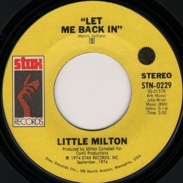 Let Me Back In