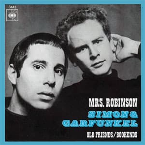 Album cover art for "Mrs. Robinson" by Paul Simon