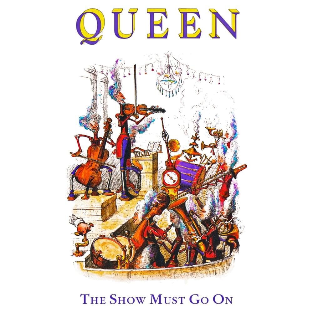 Album cover art for "The Show Must Go On" by Queen