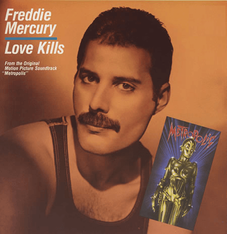 Album cover art for "Love Kills" by Queen