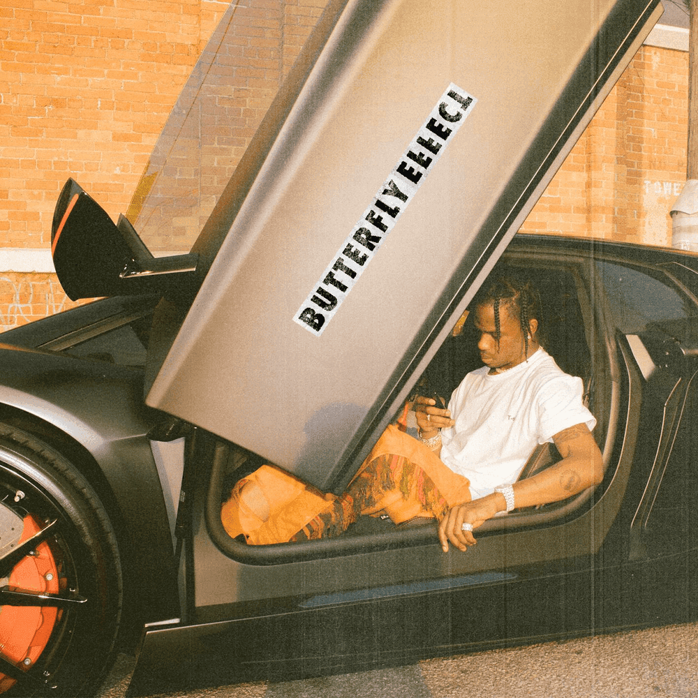 Album cover art for "BUTTERFLY EFFECT" by Travis Scott