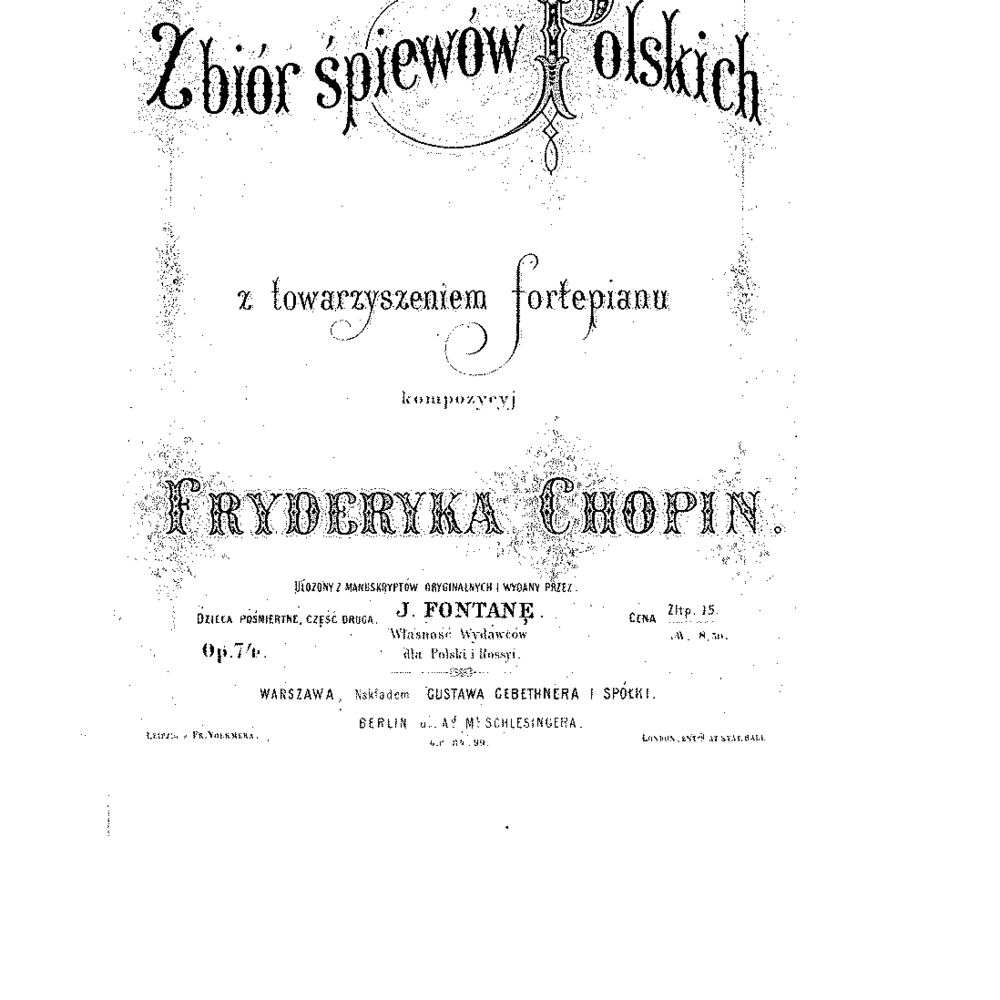 Polish Songs, Op. 74
