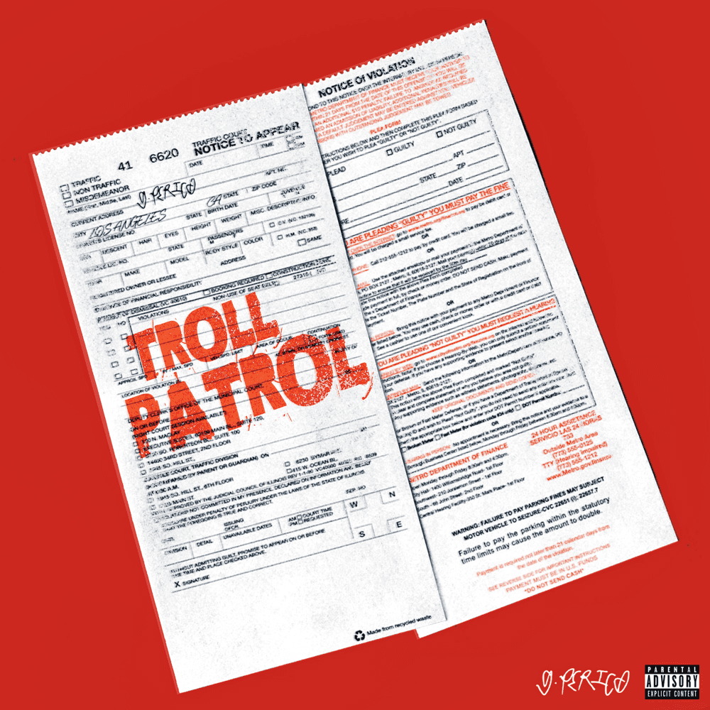 Album cover art for "Troll Patrol" by G Perico