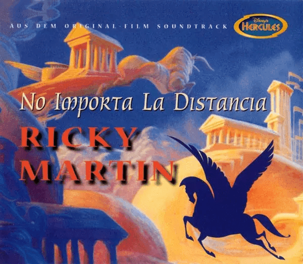 Album cover art for "No Importa la Distancia (Go the Distance)" by Ricky Martin