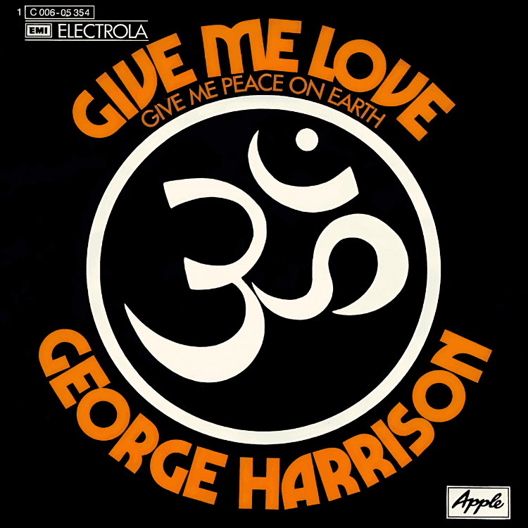 Album cover art for "Give Me Love (Give Me Peace on Earth)" by George Harrison
