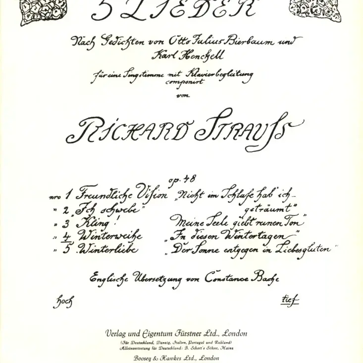 Fünf Lieder, Op. 48