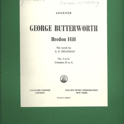 Bredon Hill and Other Songs