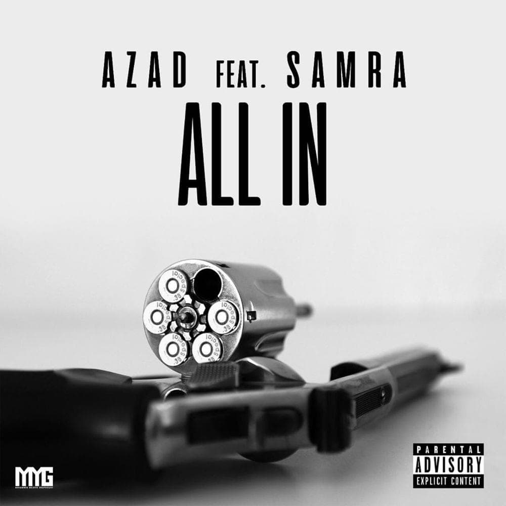 Album cover art for "All In" by Azad & Samra