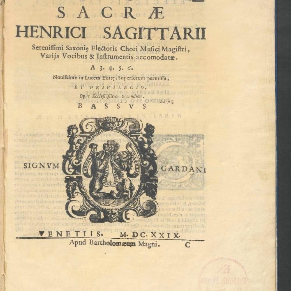 Symphoniae sacrae, Op. 6