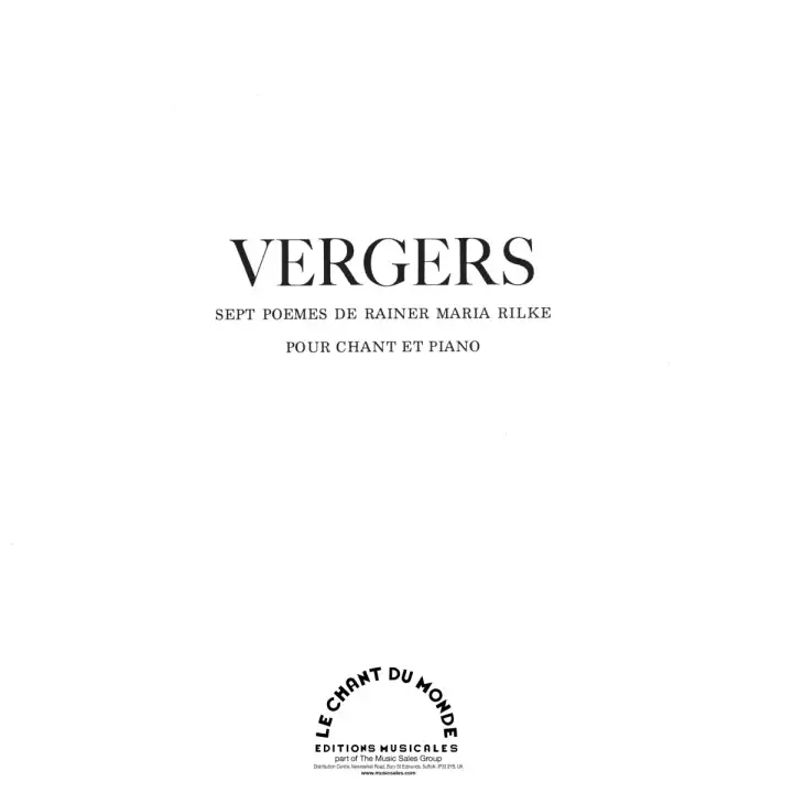 Vergers, Op. 42