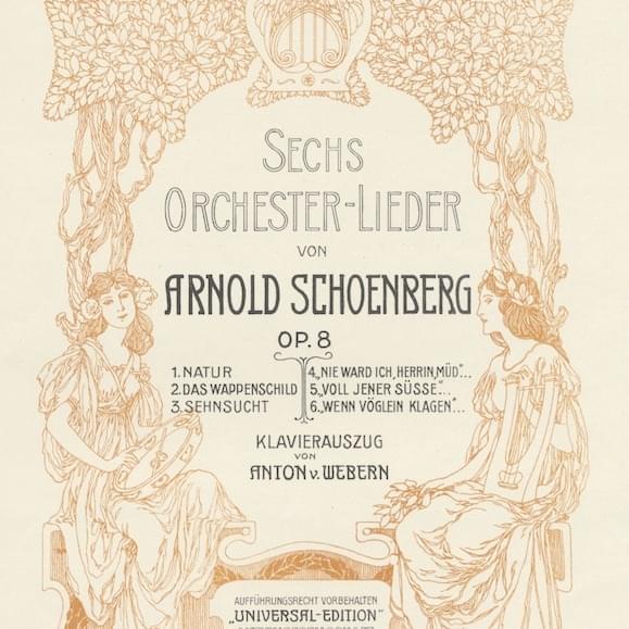 Sechs Orchesterlieder, Op. 8