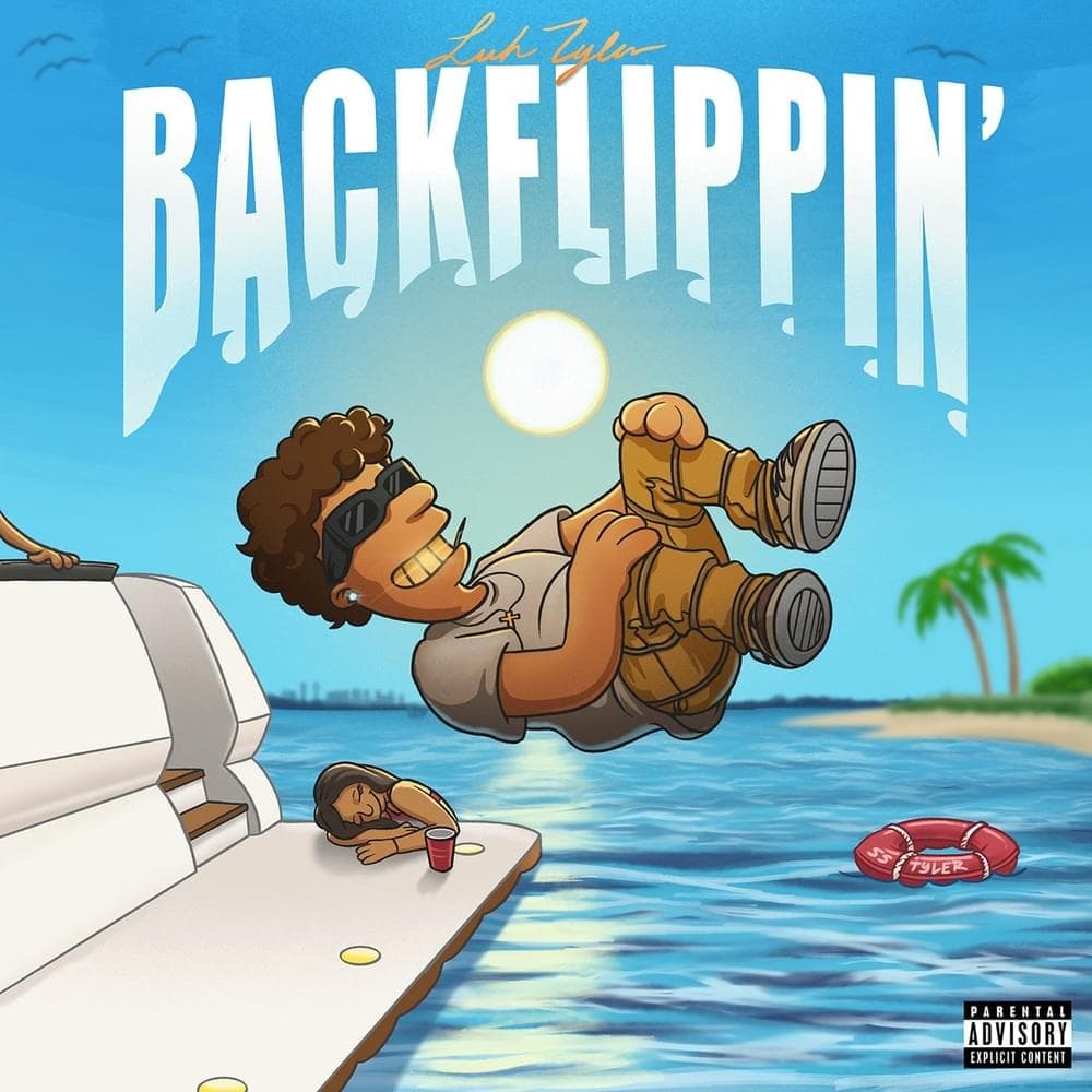 Album cover art for "Back Flippin" by Luh Tyler