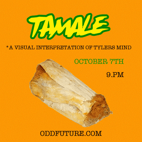 Album cover art for "Tamale" by Tyler, The Creator