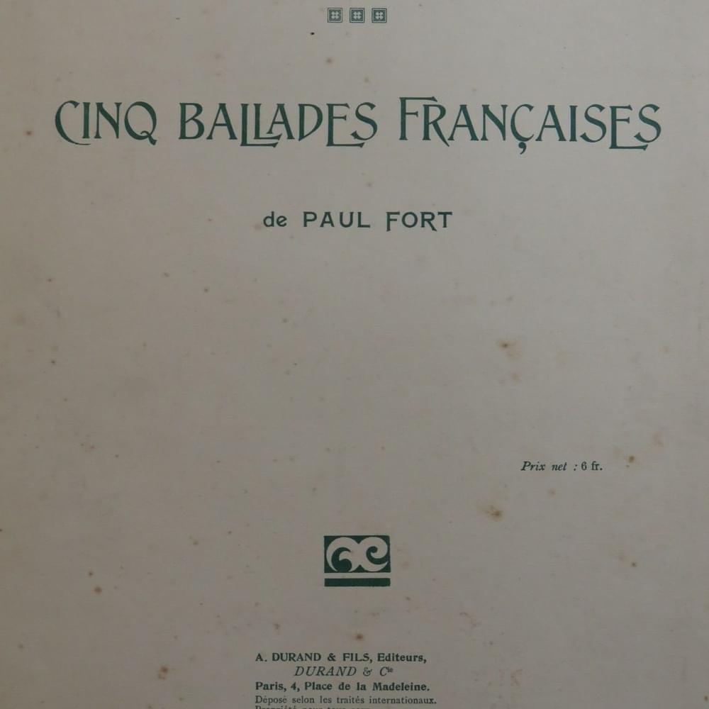 Cinq ballades françaises