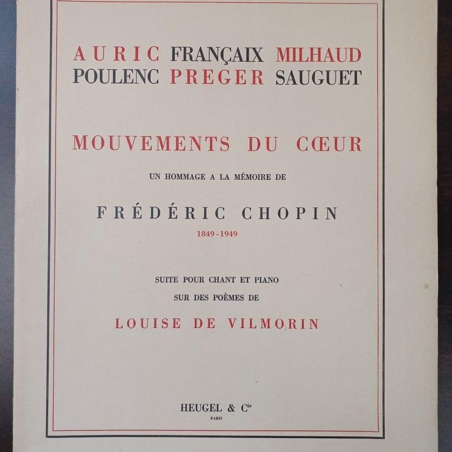 Mouvements du cœur: Suite de 7 mélodies en hommage à Chopin