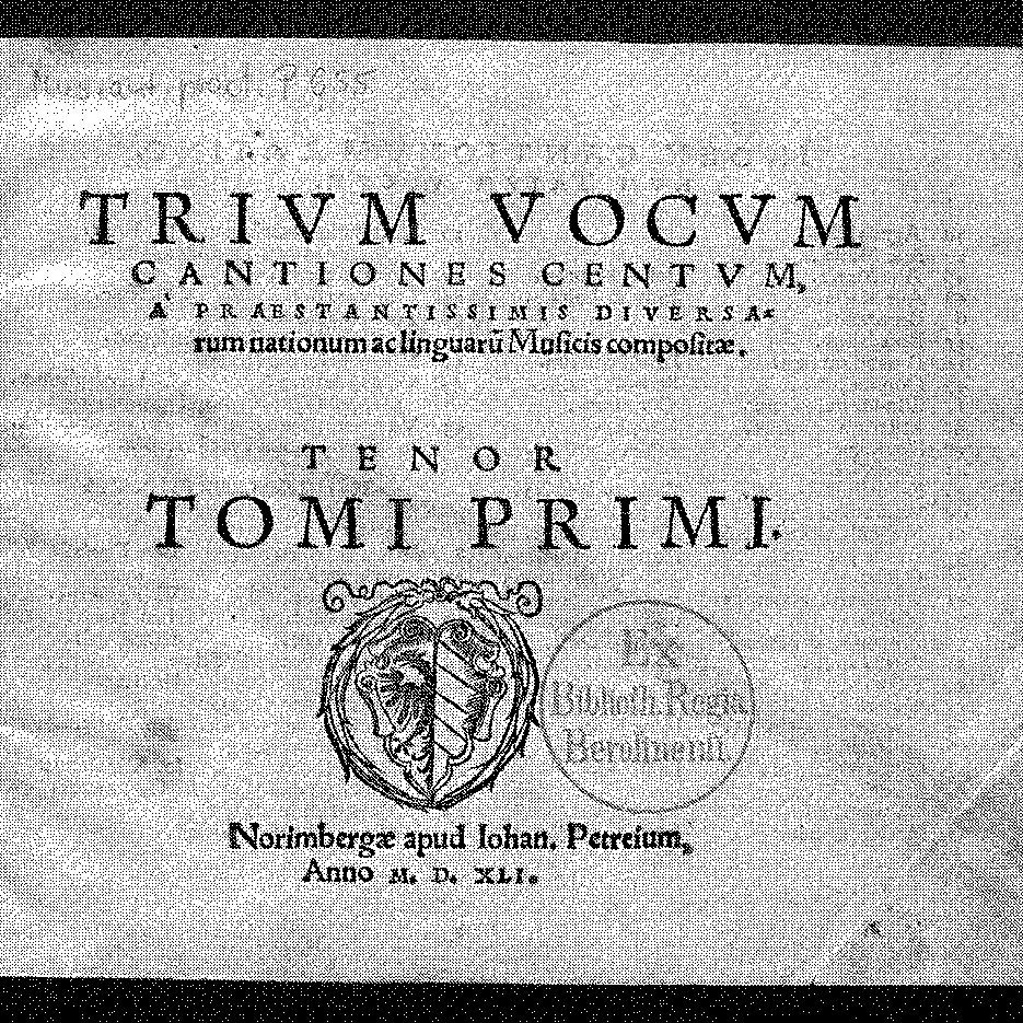 Trium vocum cantiones