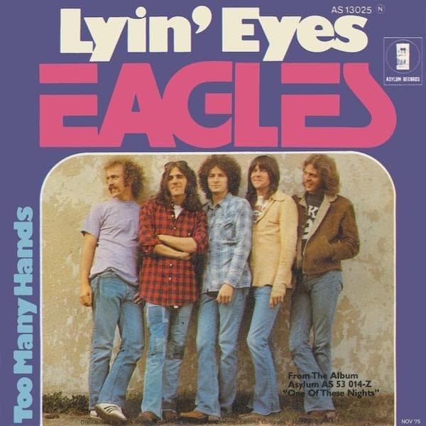 Album cover art for "Lyin’ Eyes" by Eagles
