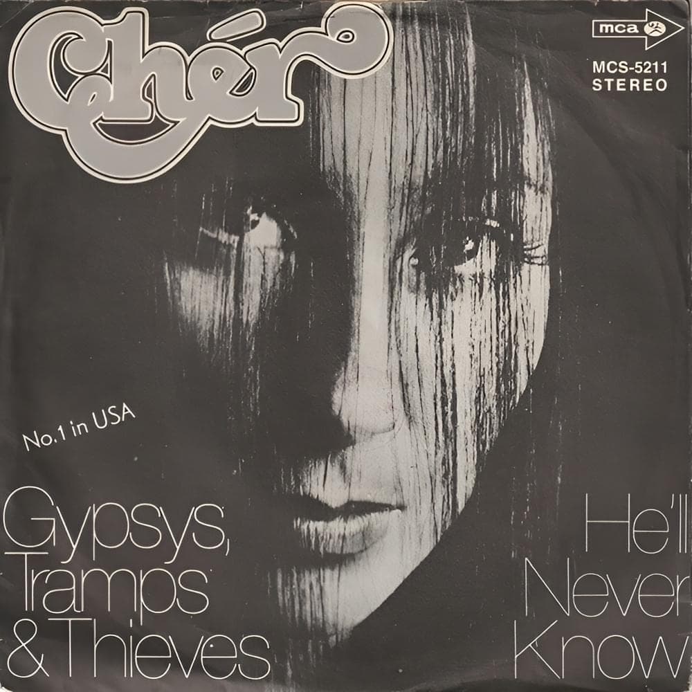 Album cover art for "Gypsys, Tramps & Thieves" by Cher