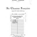 Six chansons françaises, Op. 41