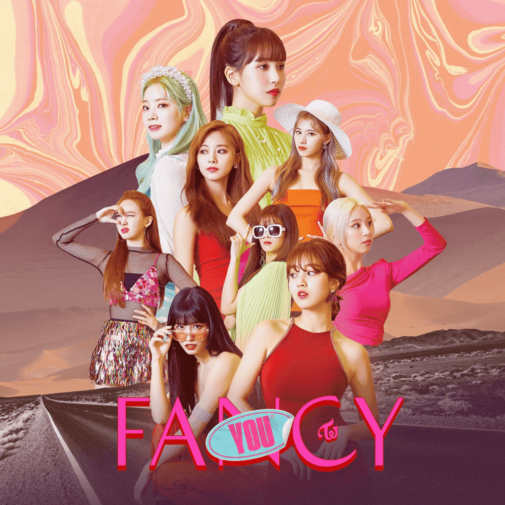 Album cover art for "FANCY" by TWICE