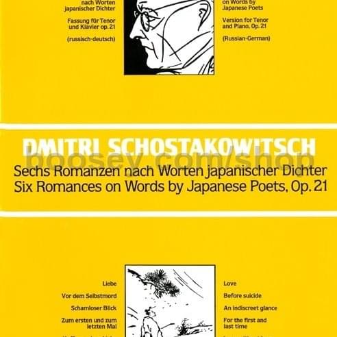 Six Romances on Texts by Japanese Poets, Op. 21