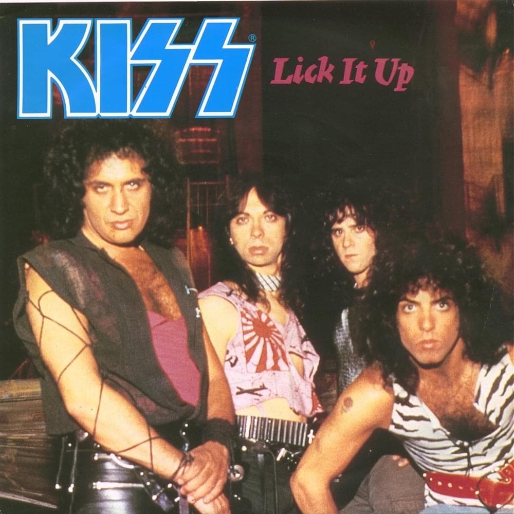 Album cover art for "Lick It Up" by KISS
