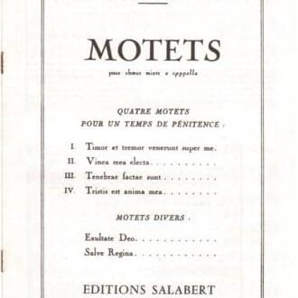 Quatre motets pour un temps de pénitence