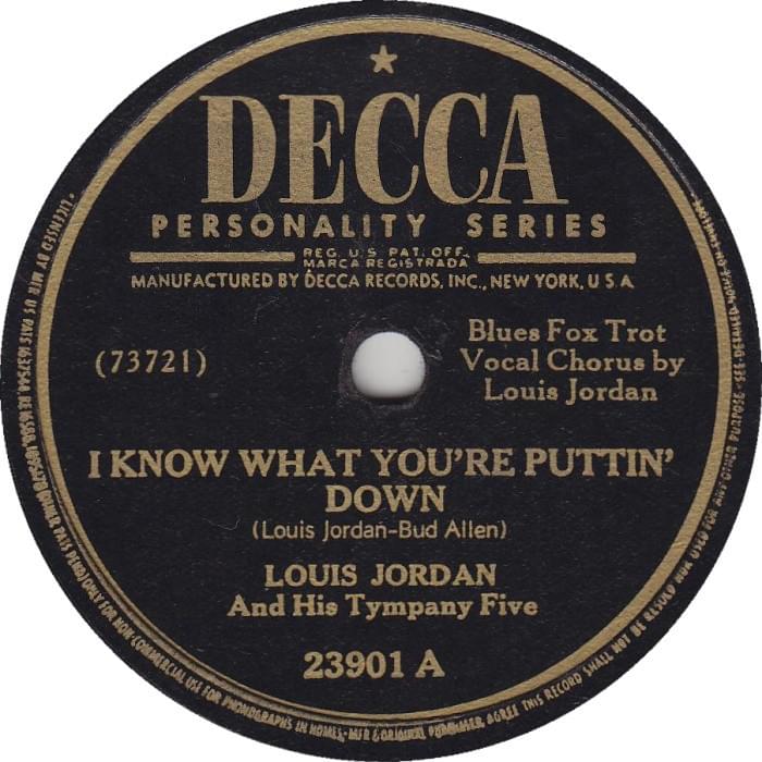 I Know What You’re Puttin’ Down / Jack, You’re Dead