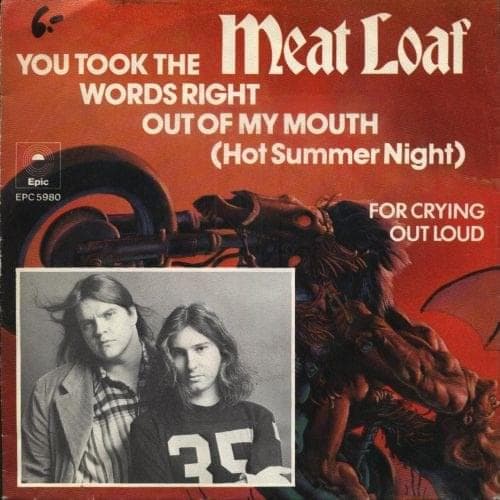 Album cover art for "You Took the Words Right Out of My Mouth (Hot Summer Night)" by Meat Loaf
